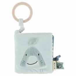 Livre sensoriel pour poussette – Mr requin - Trixie baby - Vu de face sur fond blanc