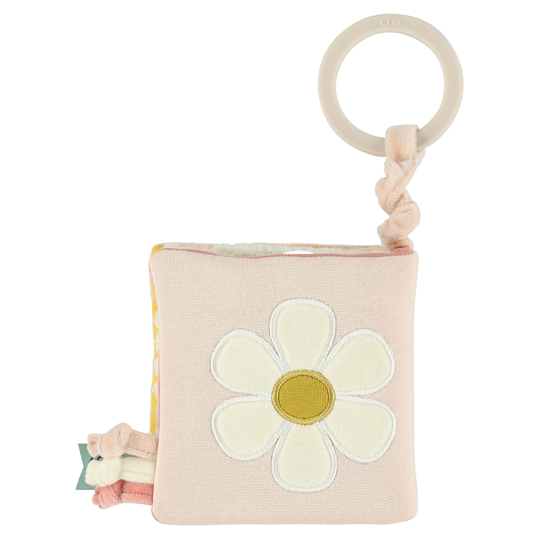 Livre sensoriel pour poussette – Mlle Chat - Trixie baby - Vu de dos sur fond blanc