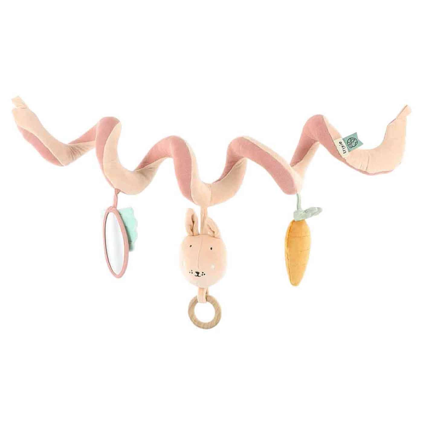 Spirale d’activités – Mlle Lapin – Trixie Baby - Vue de face sur fond blanc