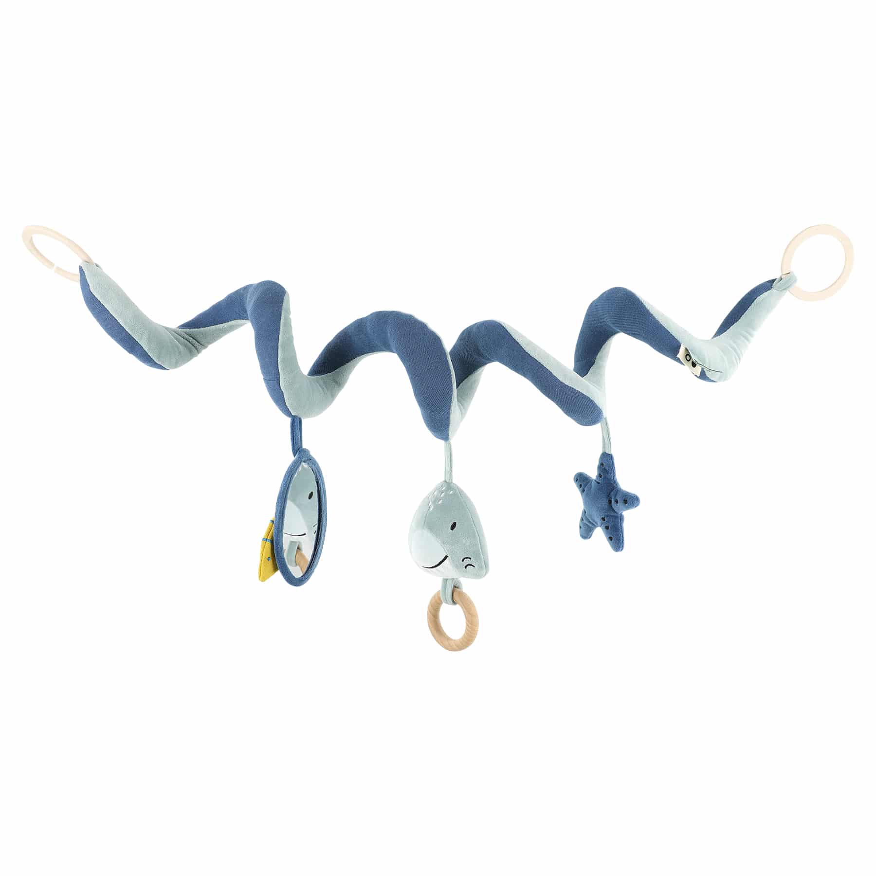 Spirale d’activités – Mr Requin – Trixie Baby - Vue de face sur fond blanc