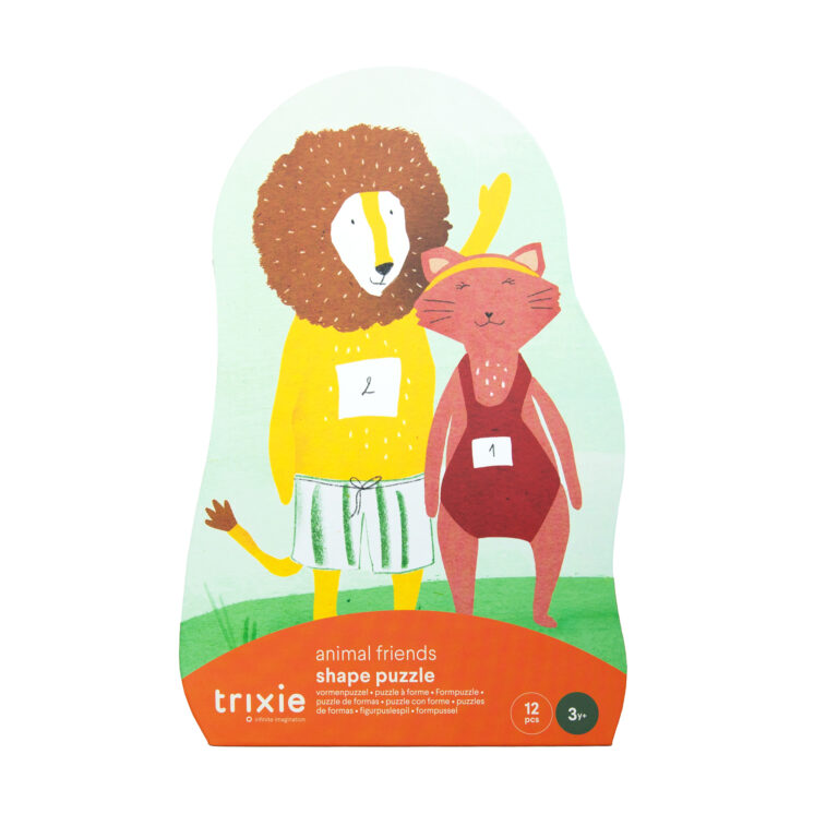 Puzzle à Forme 12 Pièces – Amis des Animaux – Trixie Baby - Vu de face sur fond blanc