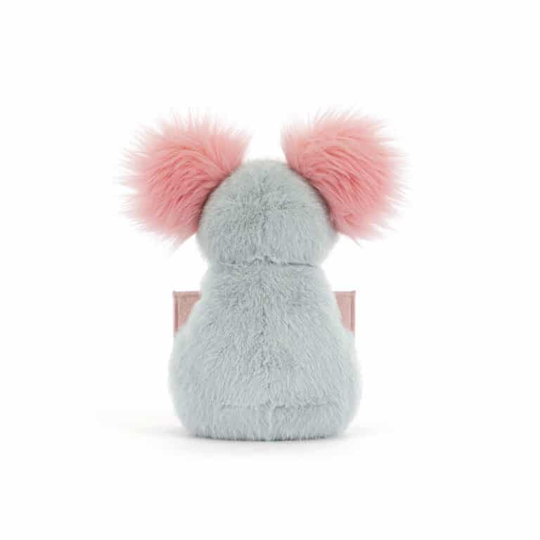 Jellycat Koala with Message – Vue de dos sur fond blanc