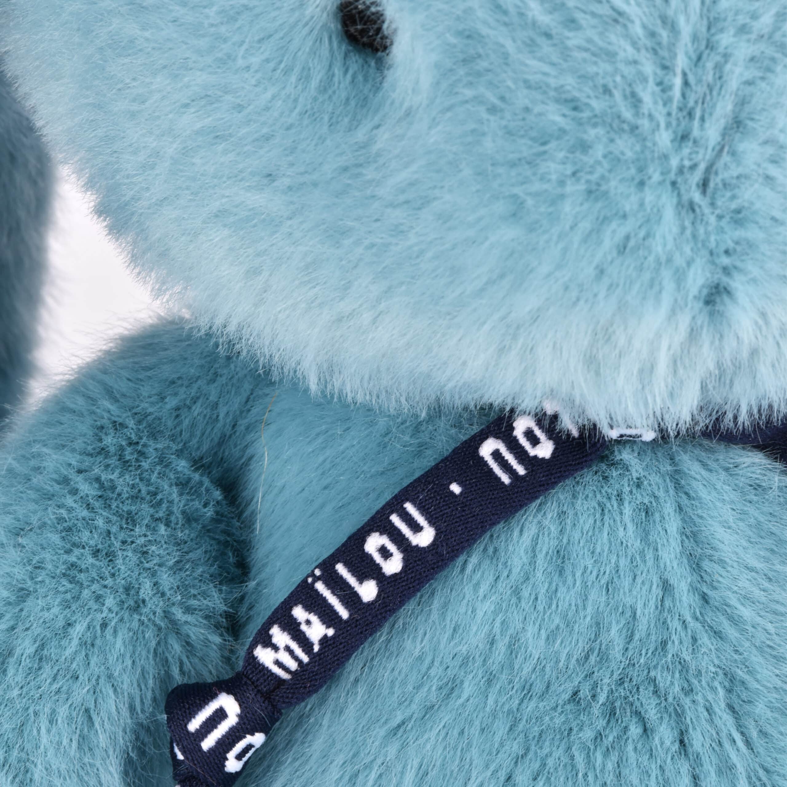 Peluche lapin Méloé - Bleu lagon - Maïlou, zoom sur son pelage