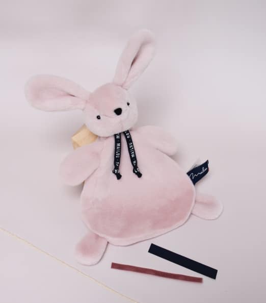 Doudou Plat Lapin Dorlotin – Rose-Maïlou-ambiance