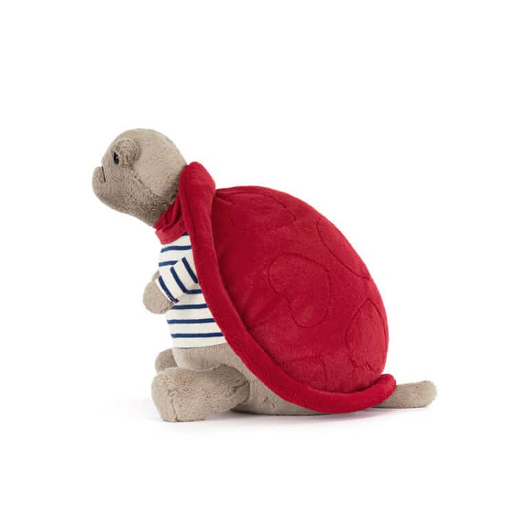 Jellycat Timmy Turtle Romantic Outfit - Jellycat - Vue de côté sur fond blanc