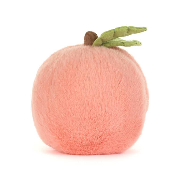 Doudou Amuseables Peach – Jellycat - Vue de dos sur fond blanc