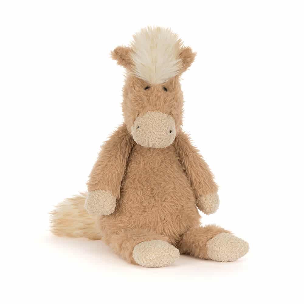 Doudou Canterneigh Pony – Jellycat - Vue de face sur fond blanc