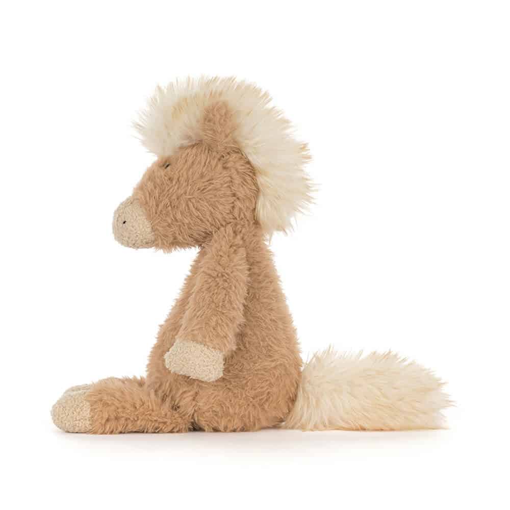 Doudou Canterneigh Pony – Jellycat - Vue de côté sur fond blanc