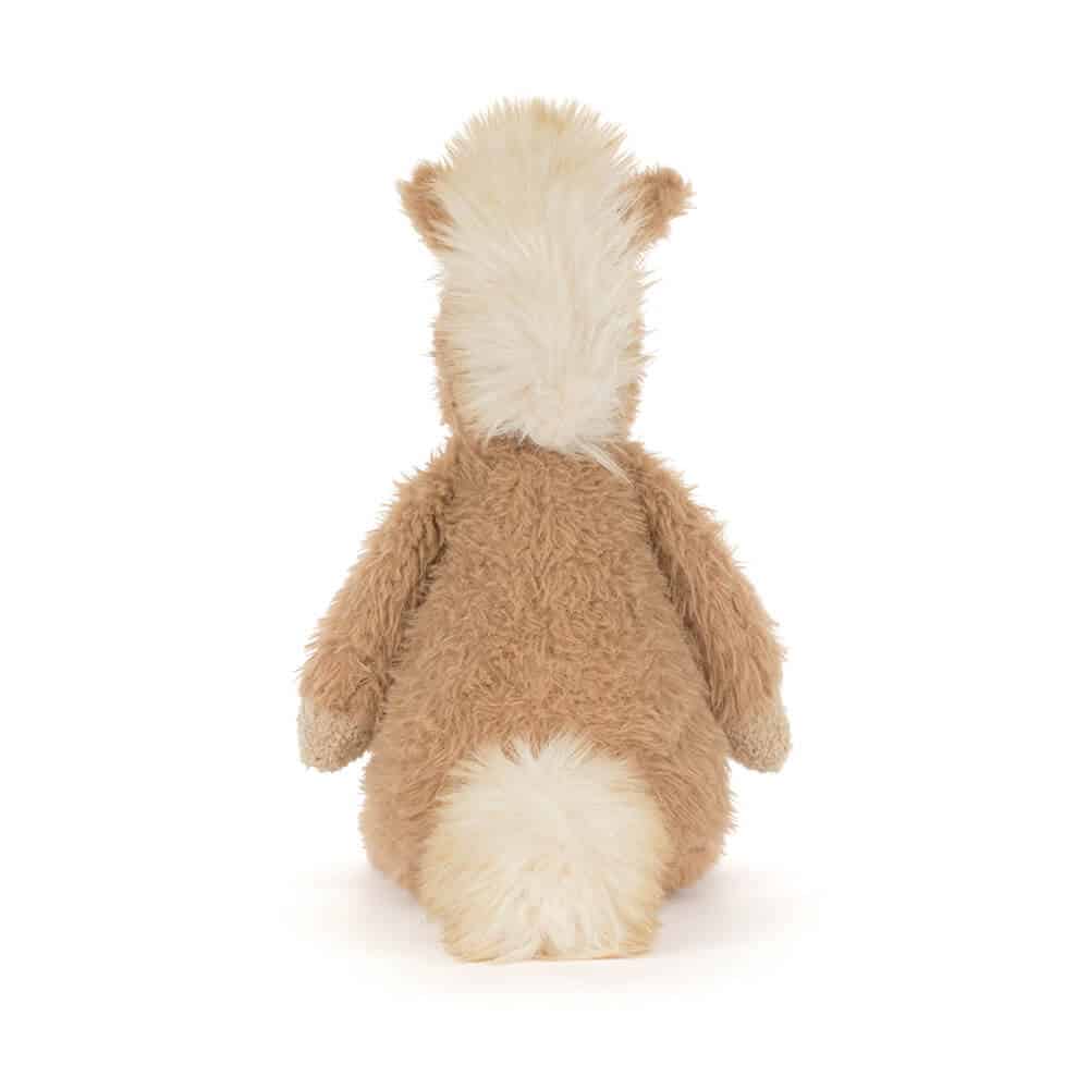Doudou Canterneigh Pony – Jellycat - Vue de dos sur fond blanc