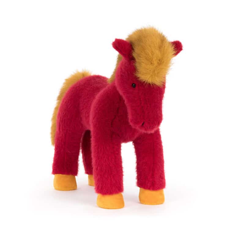 Peluche Jellycat Festival Horse – Vue de face sur fond blanc