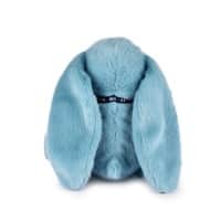 Peluche Lapin Méloé – Bleu lagon – Maïlou Tradition - Vue de dos sur fond blanc