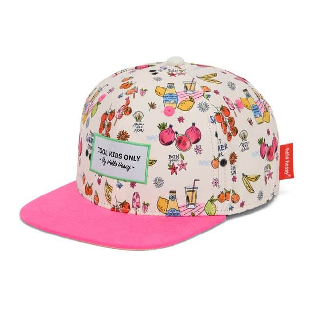 Casquette enfant - Fresh juice - Hello Hossy, vue de face sur fond blanc