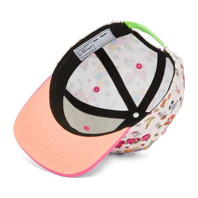 Casquette enfant - Fresh juice - Hello Hossy, vue de dessous sur fond blanc