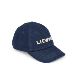 Casquette bleu denim liewood fond blanc