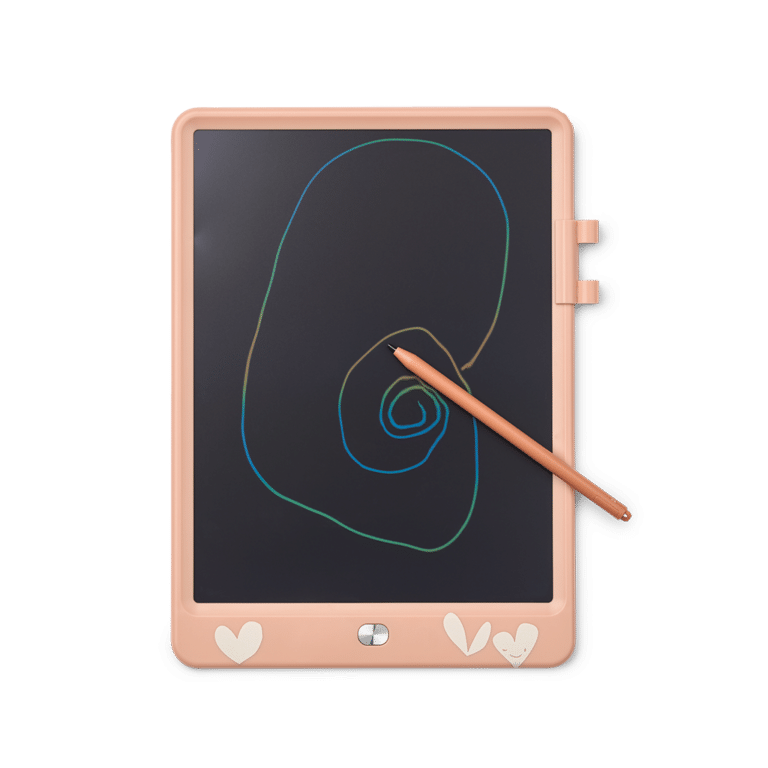 Tablette à dessin magique Zora cerises coeurs avec dessin