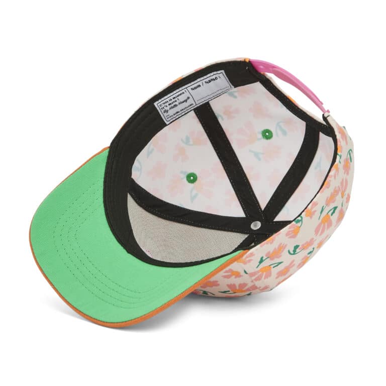 Casquette enfant Springtime – Hello Hossy - Vue du dessous sur fond blanc