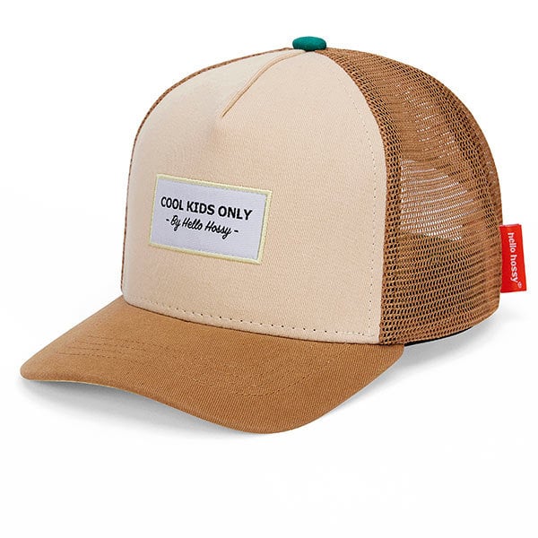 Casquette trucker enfant Mini Iced Coffee – Hello Hossy - Vue de face sur fond blanc