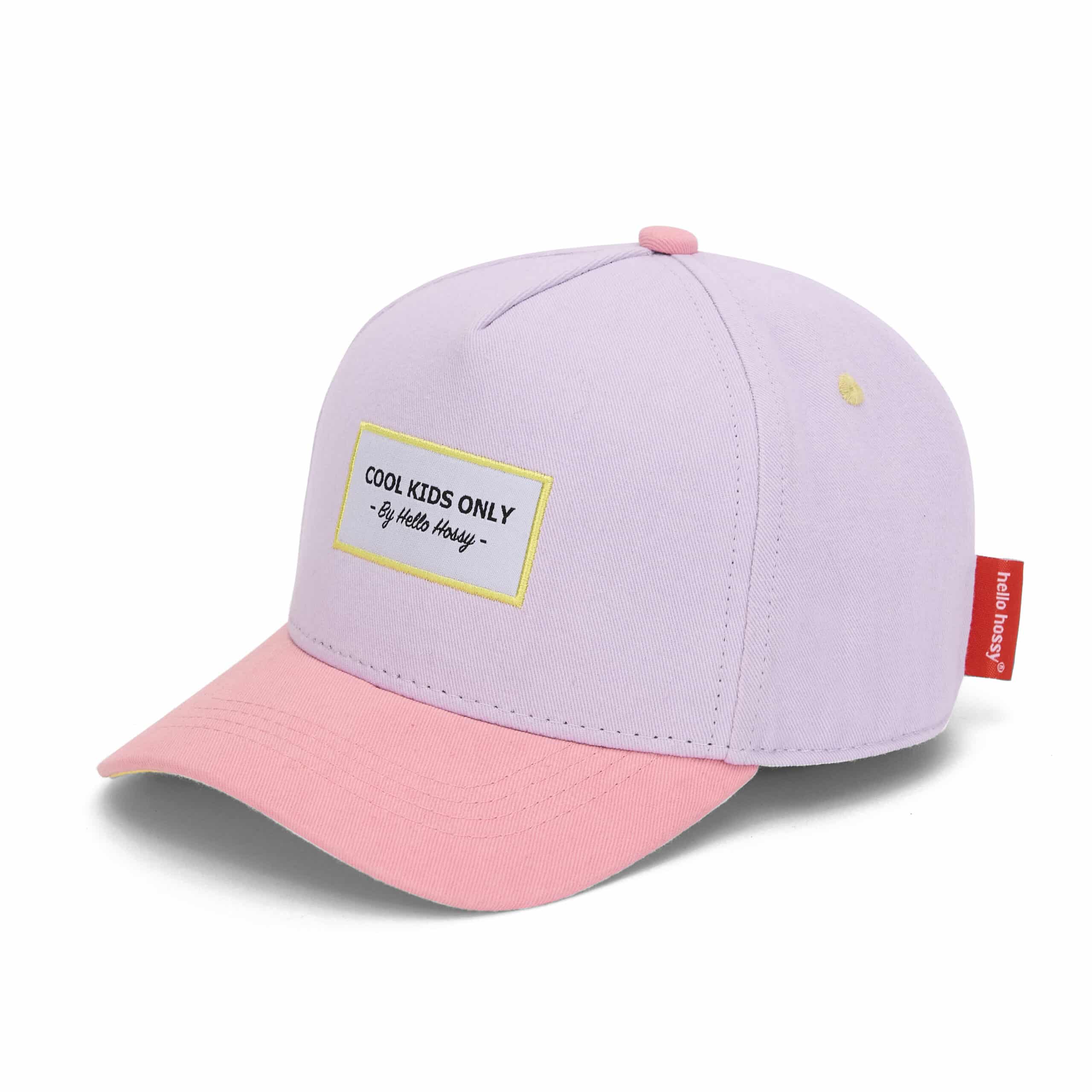 Casquette enfant Mini Purply – Hello Hossy - Vue de face sur fond blanc