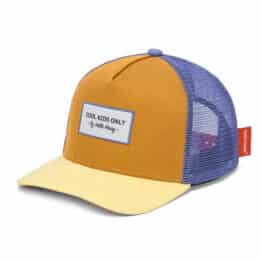 Casquette trucker enfant - Mini canyon - Hello Hossy, vue de face sur fond blanc