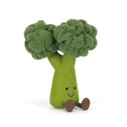 Doudou Amuseables Broccoli – Jellycat - Vue de face sur fond blanc