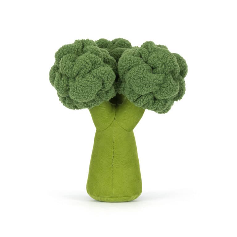 Doudou Amuseables Broccoli – Jellycat - Vue de dos sur fond blanc