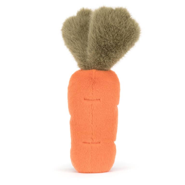 Doudou Amuseables Carrot – Jellycat - Vue de dos sur fond blanc
