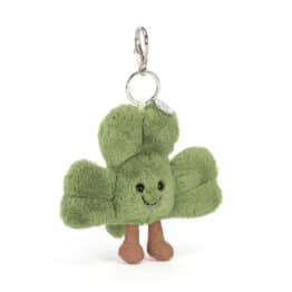 Doudou porte-clés Amuseables Siofra Shamrock – Jellycat - Vue de face sur fond blanc