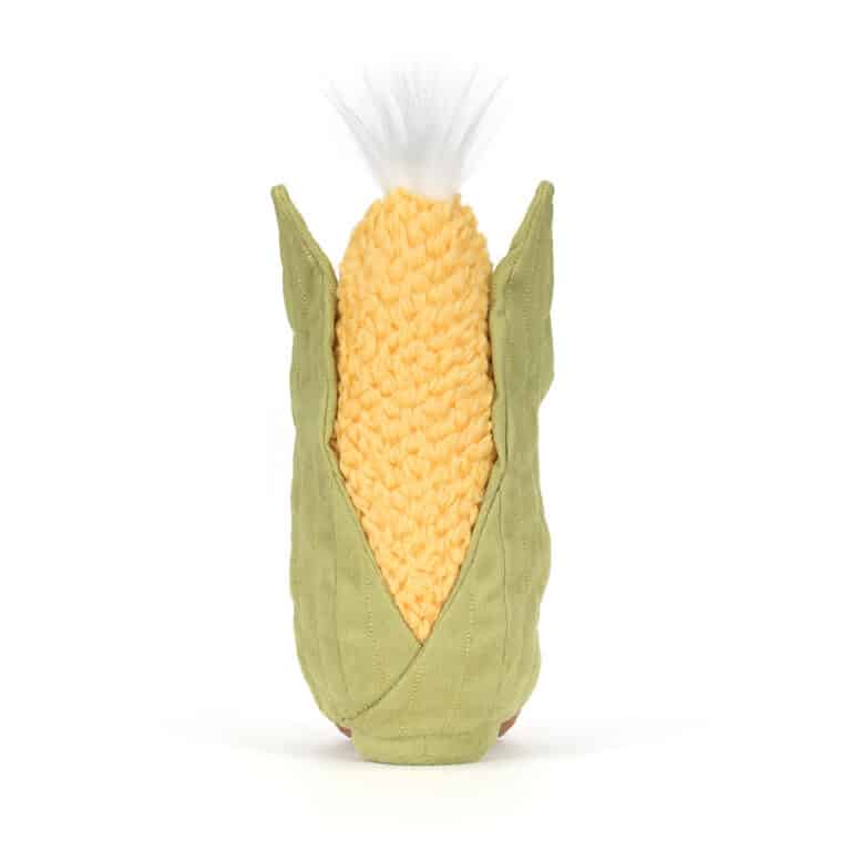 Doudou Amuseables Sweetcorn – Jellycat - Vue de dos sur fond blanc