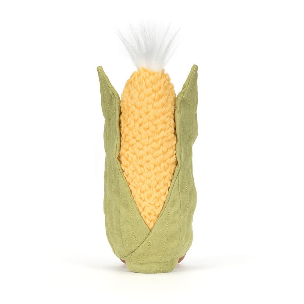 Doudou Amuseables Sweetcorn – Jellycat - Vue de dos sur fond blanc