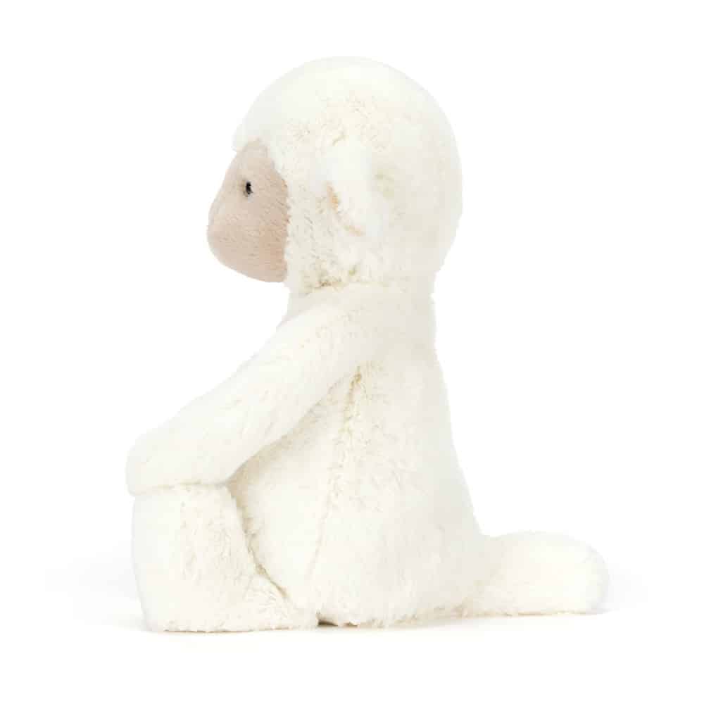 Doudou Skipson Lamb Original – Jellycat - Vue de côté sur fond blanc