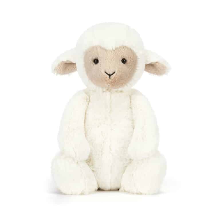 Doudou Skipson Lamb Original – Jellycat - Vue de face sur fond blanc