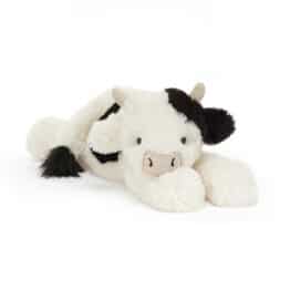Doudou Smudge Cow – Jellycat - Vue de face sur fond blanc