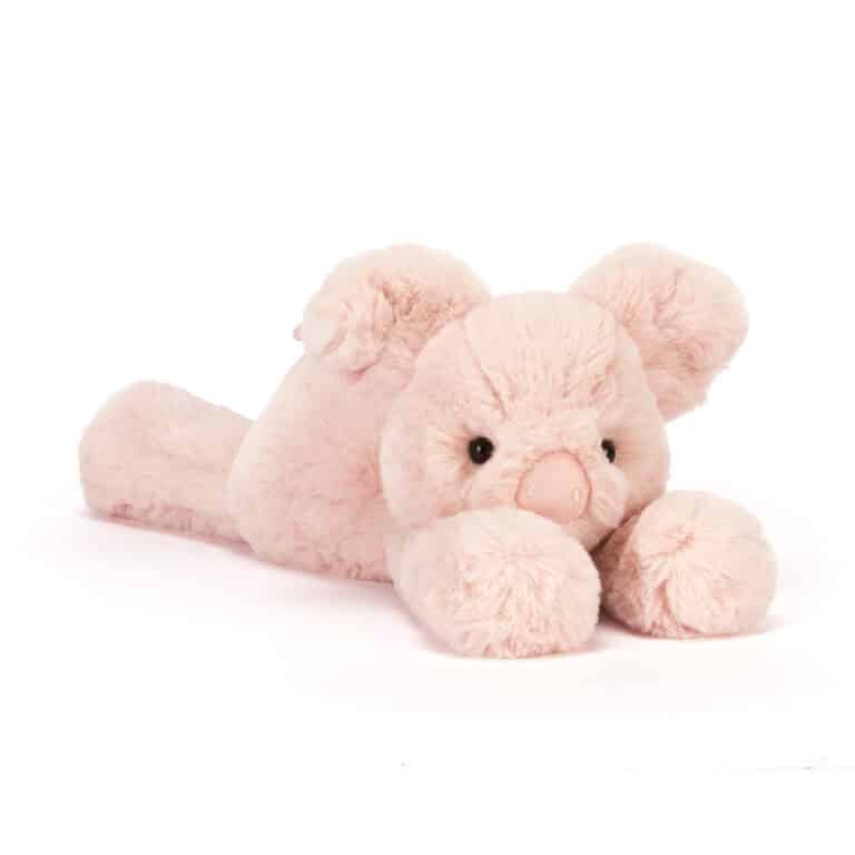 Doudou Smudge Pig - Jellycat - Vue de face sur fond blanc