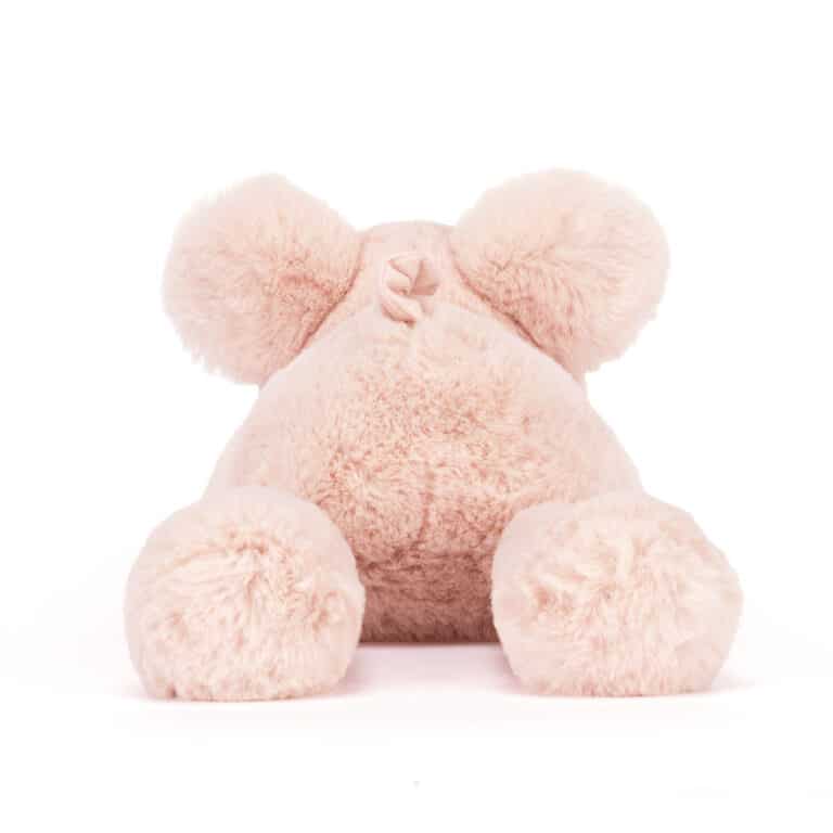 Doudou Smudge Pig - Jellycat - Vue de dos sur fond blanc
