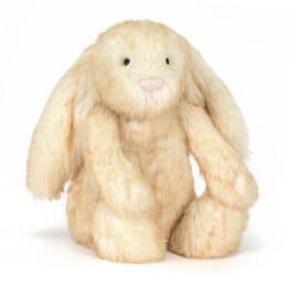 Doudou Springlowe Luxe Bunny - Big – Jellycat - Vue de face sur fond blanc