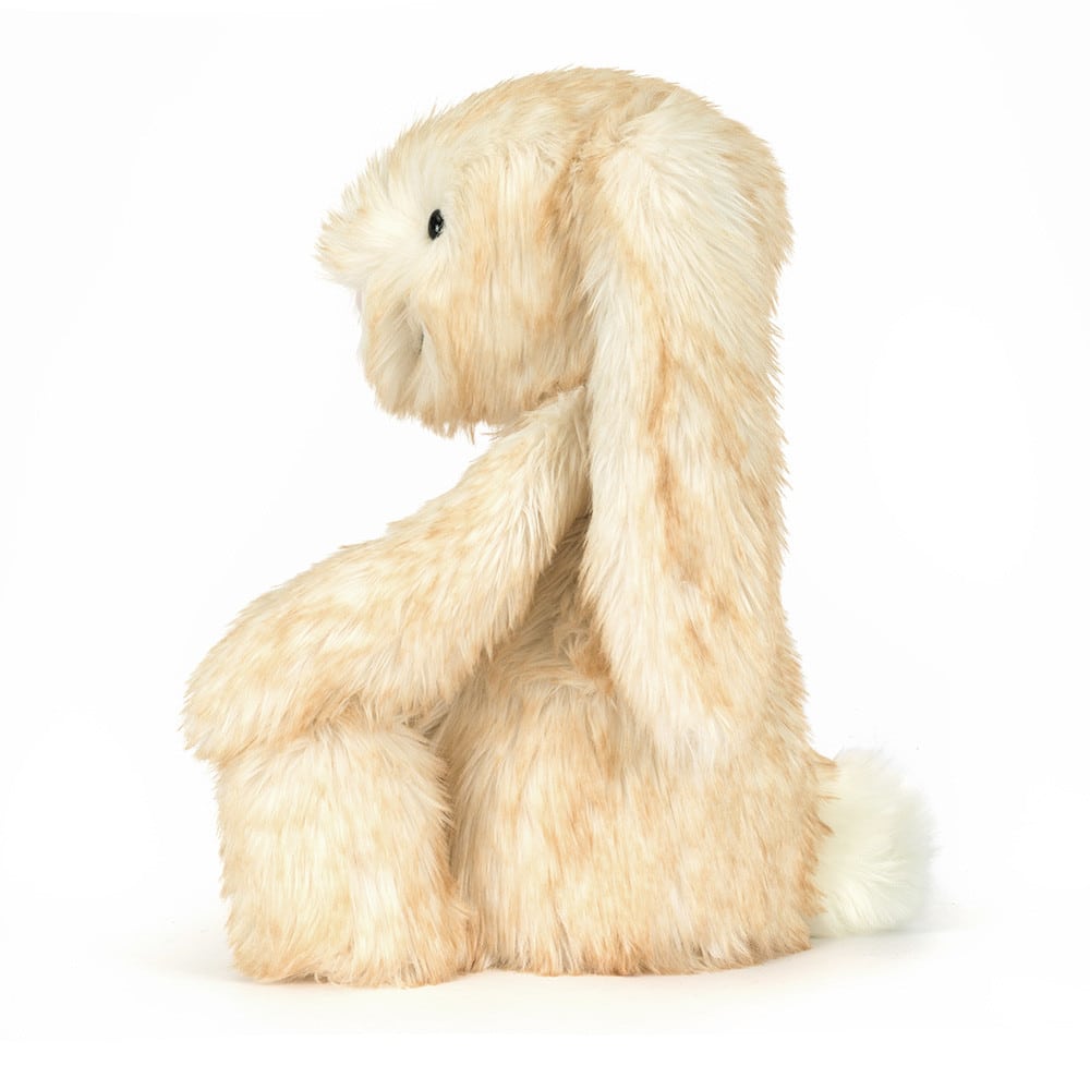 Doudou Springlowe Luxe Bunny - Big – Jellycat - Vue de côté sur fond blanc