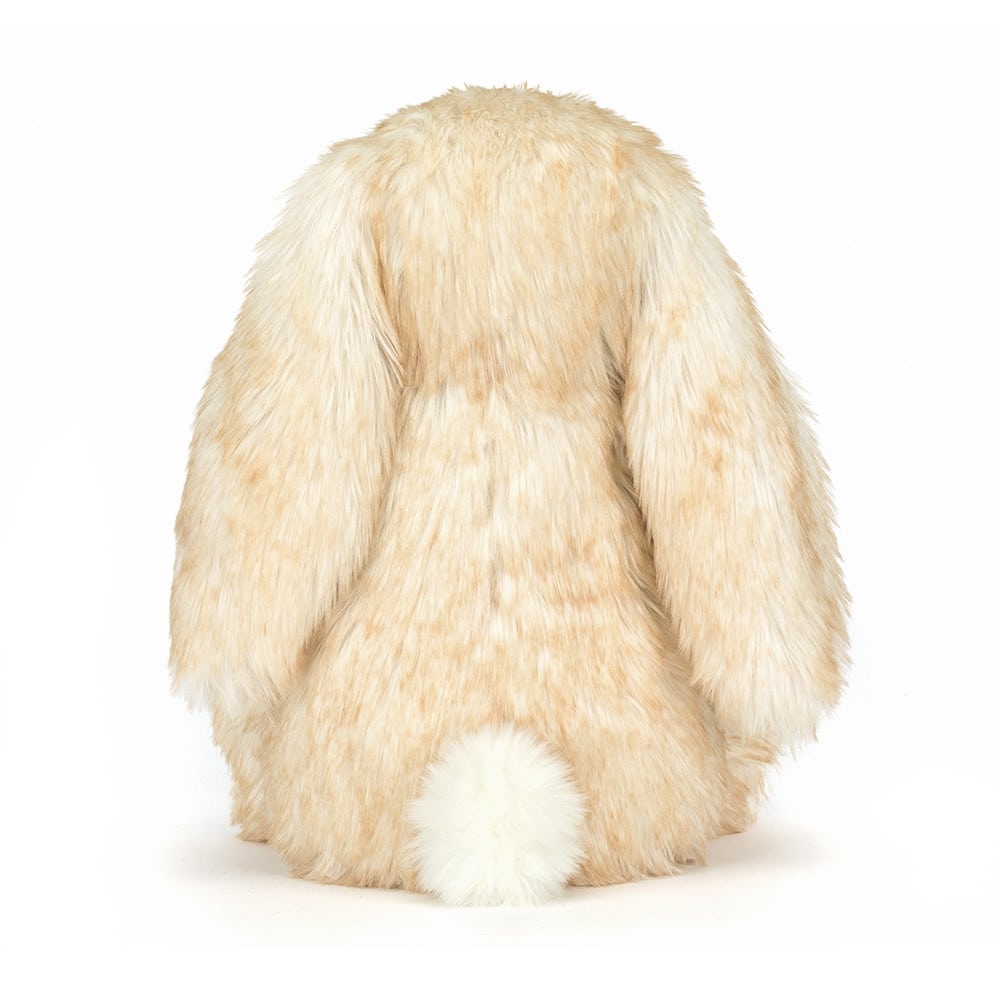 Doudou Springlowe Luxe Bunny - Big – Jellycat - Vue de dos sur fond blanc