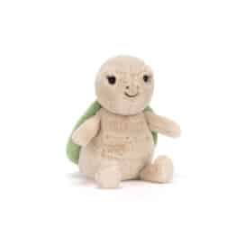 Doudou Thimble Turtle – Jellycat - Vue de face sur fond blanc