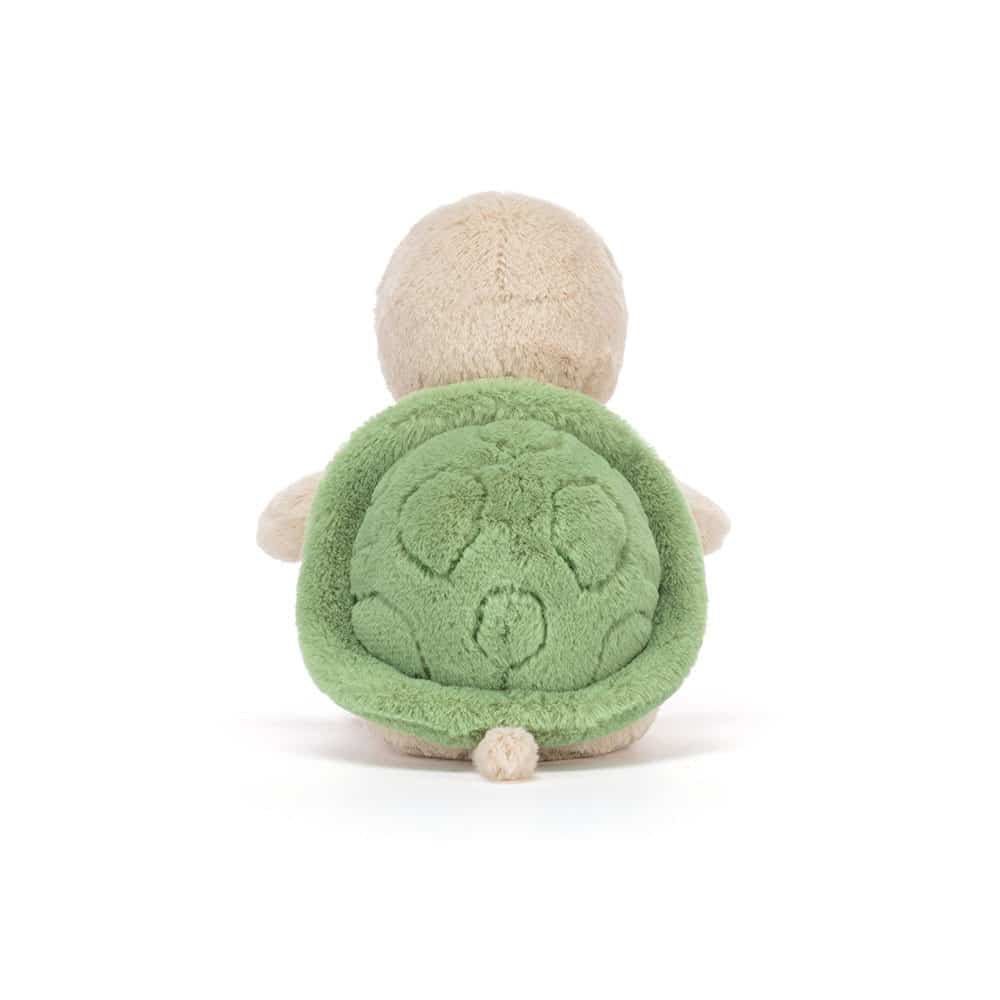 Doudou Thimble Turtle – Jellycat - Vue de dos sur fond blanc
