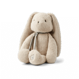 Doudou Lapin Berto – Gris - Liewood - Vue de face sur fond blanc