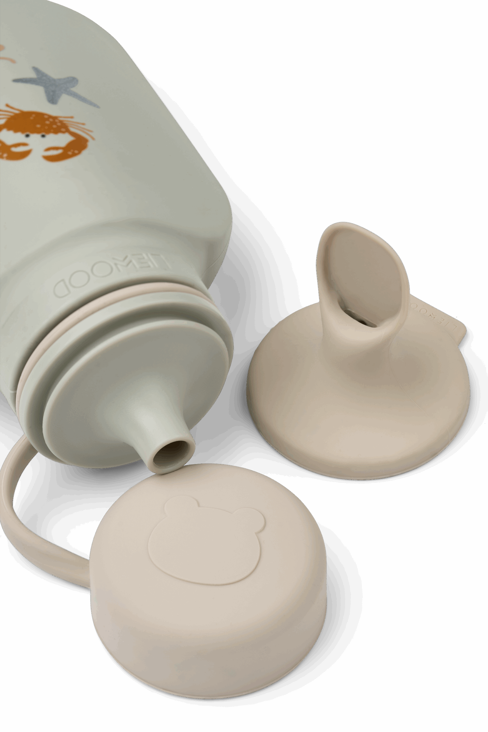 Lot de 2 bouteilles pour smoothie – Animaux marins – Liewood - Zoom