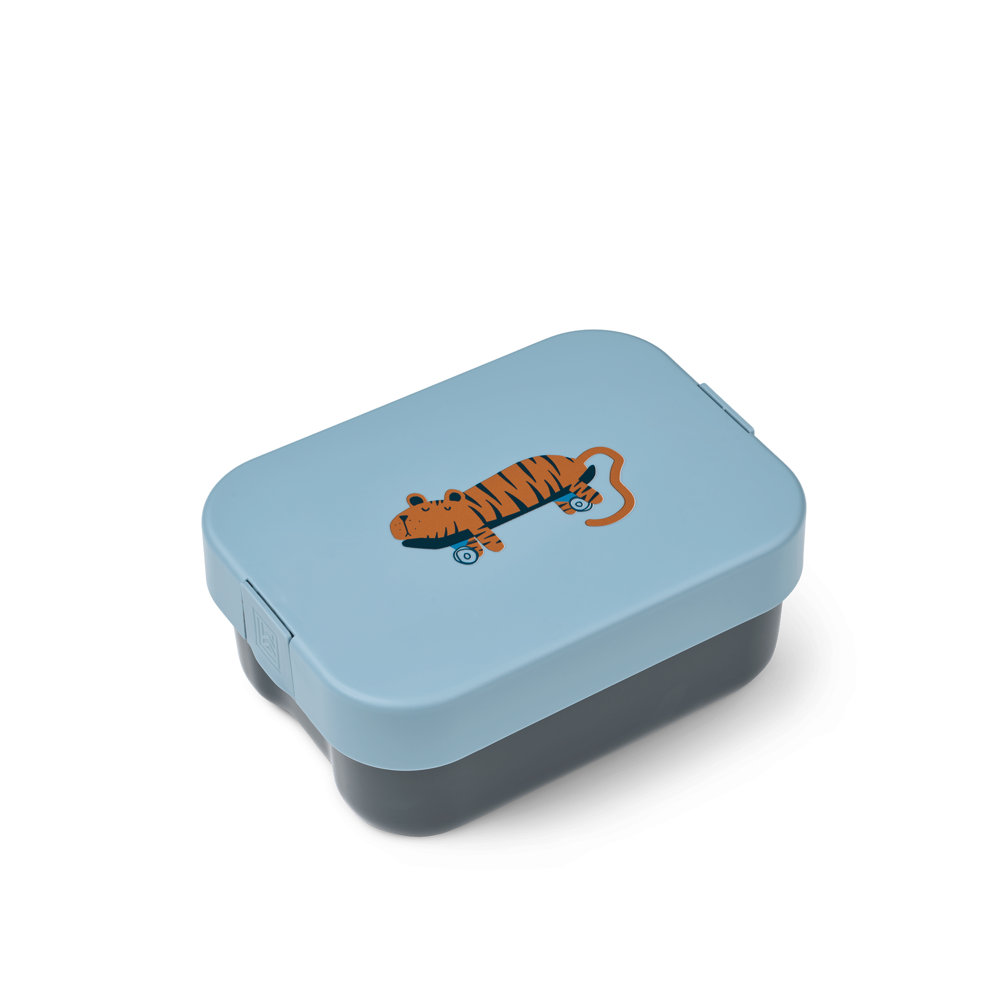 Lunch box Kamil – Tigre – Liewood - Vue de face sur fond blanc