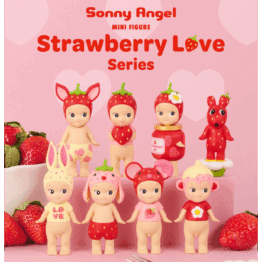 Sonny Angel® Strawberry Love, vue d'ambiance de toute la collection