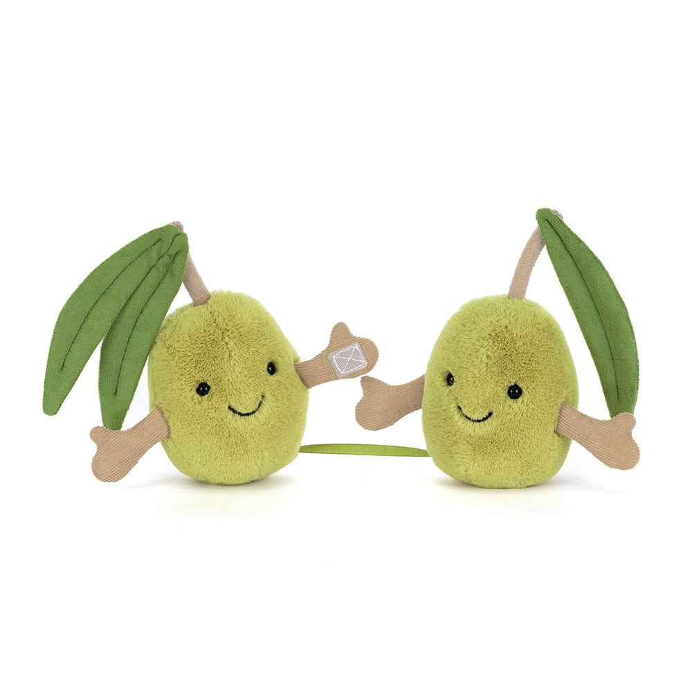 Jellycat Amuseables Olive Plush Pair green olives plush toy | peluche olives vertes Jellycat Amuseables