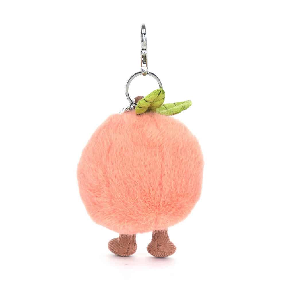 Peach bag charm - Pêche Jellycat Amuseables - Porte clé Jellycat -