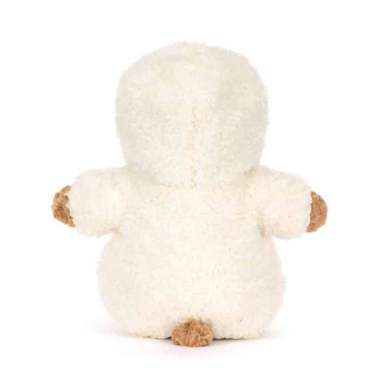 Bartholomew bear all-in-one outfit - Jellycat, vue de dos sur fond blanc