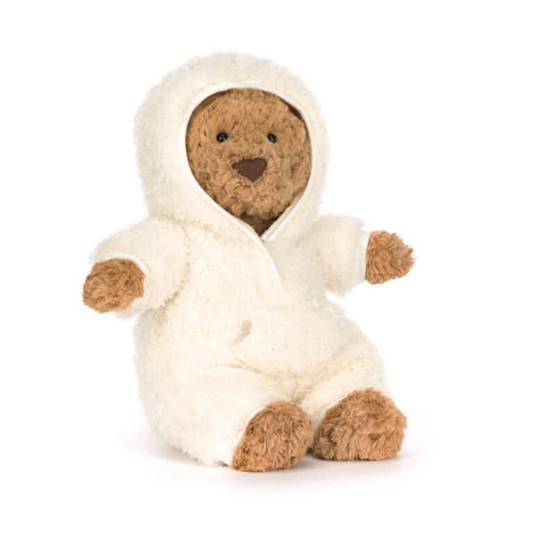 bartholomew bear all in one outfit - Jellycat - ours jellycat - peignoir ours jellycat - rare jellycat - peluche jellycat