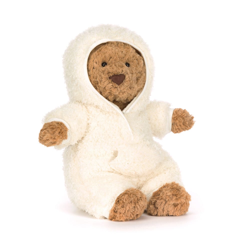 bartholomew bear all in one outfit - Jellycat - ours jellycat - peignoir ours jellycat - rare jellycat - peluche jellycat