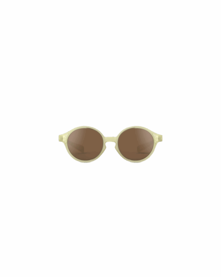 Lunettes de soleil baby #D - Vanilla - 0-3 ans - Izipizi, vue de face sur fond blanc