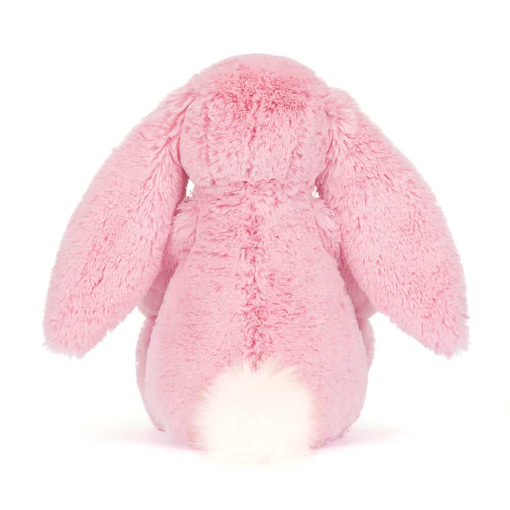 Blushkin blossom luxe bunny - Jellycat, vue de dos sur fond blanc
